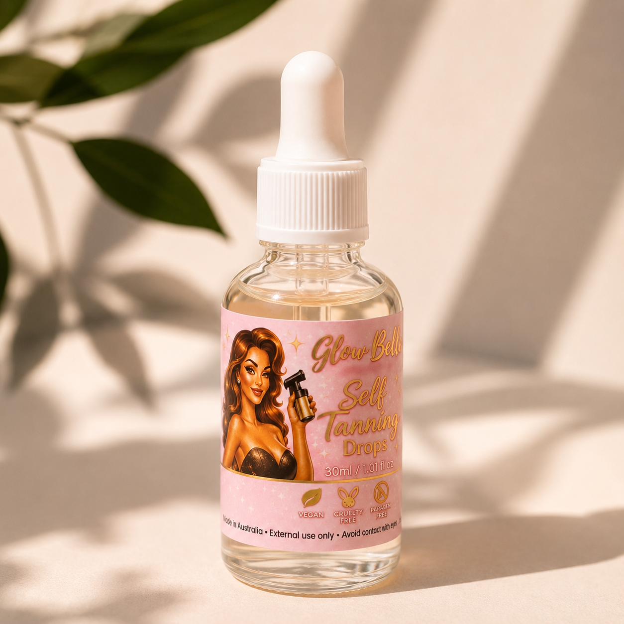 Glow Belle Self Tanning Drops 30ml | Made in Australia